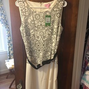 Lilly Pulitzer L Julianna Dress in Lace You There